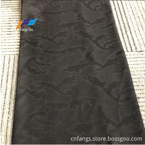 Bangladesh 100% Polyester Nida Jacquard Black Fabric